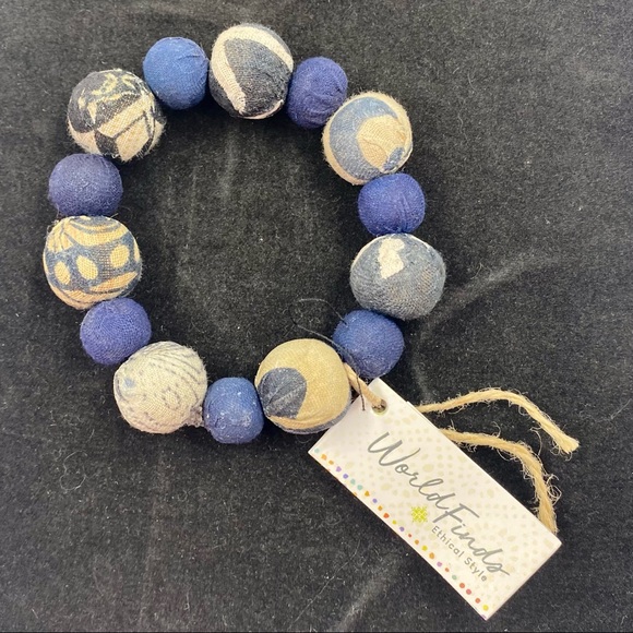 World Finds Jewelry - World Finds Ethical Style Bracelet in Blues